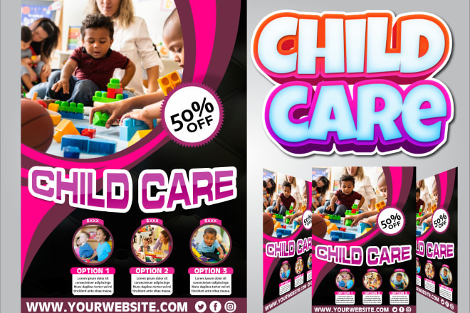 I will create a childcare flyer kids flyer daycare flyer