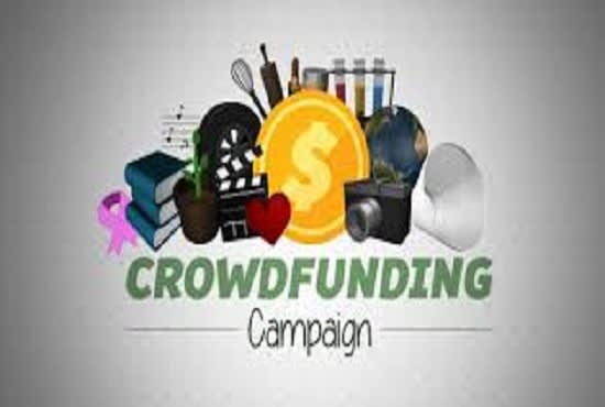 I will create a crowdfunding campaign, fundraising promotion