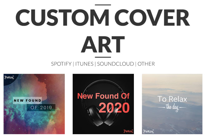 I will create a custom cover art spotify itunes playlist or podcast