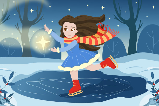 I will create a cute children illustration for you