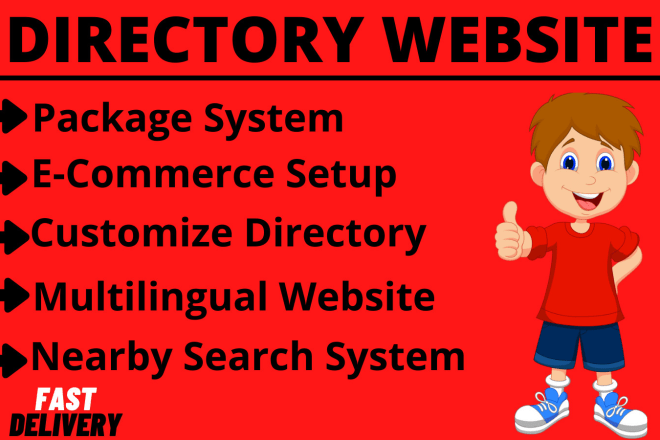 I will create a directory website for you
