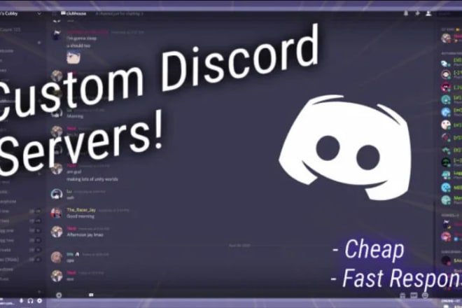 I will create a discord server for you with roles,channels,emojis