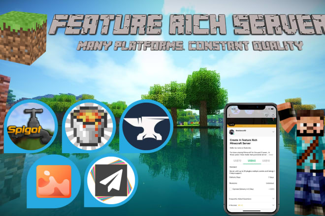 I will create a feature rich minecraft server