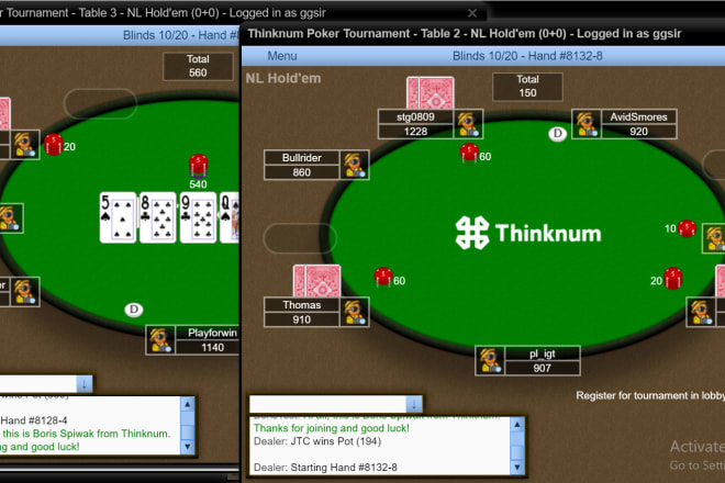I will create a full stand alone no download poker website