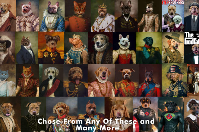 I will create a historical renaissance portrait of pet or people