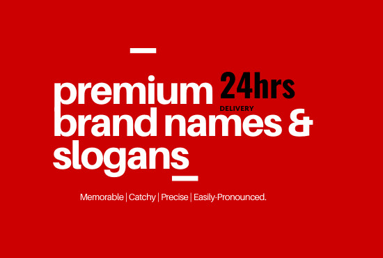 I will create a premium brand name, business name, domain research