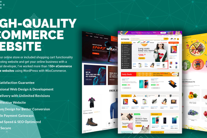 I will create a professional ecommerce website for your business or brand