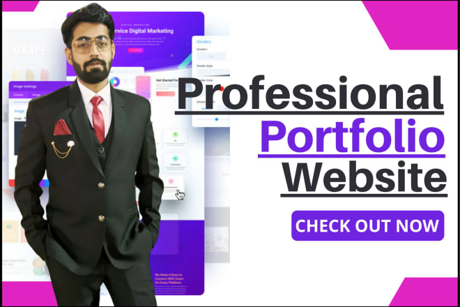 I will create a professional portfolio website, resume, cv website on wordpress