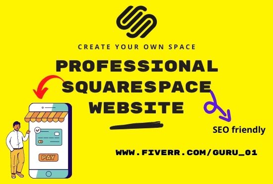 I will create a professional square space website design and SEO