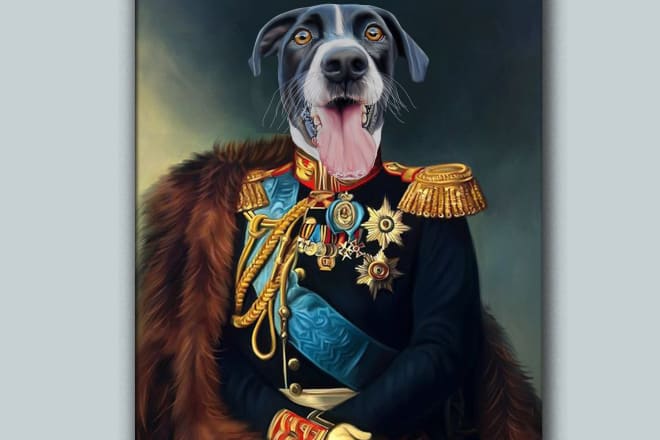 I will create a renaissance historical pet portrait