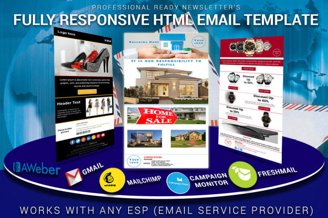 I will create a responsive html email template professionally