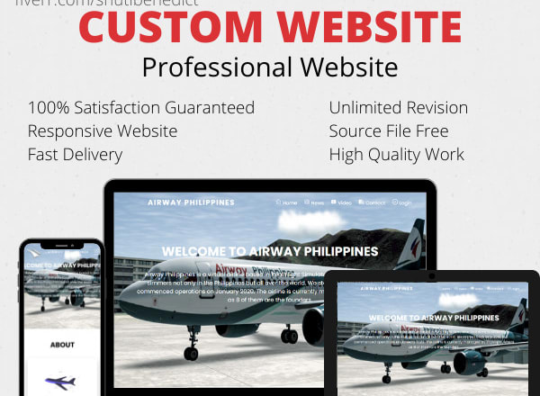 I will create a responsive website using HTML, CSS, js, PHP