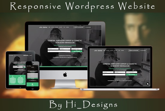 I will create a responsive wordpress website design in 72 hours