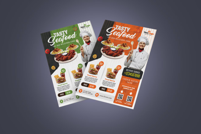 I will create a restaurant or food flyer
