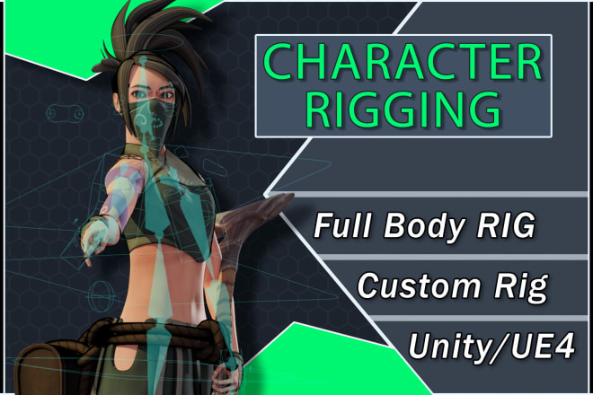 I will create a rig for your character