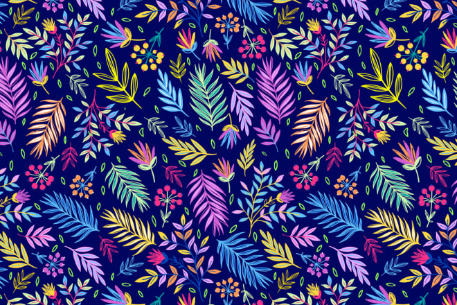 I will create a seamless textile pattern design for clothing