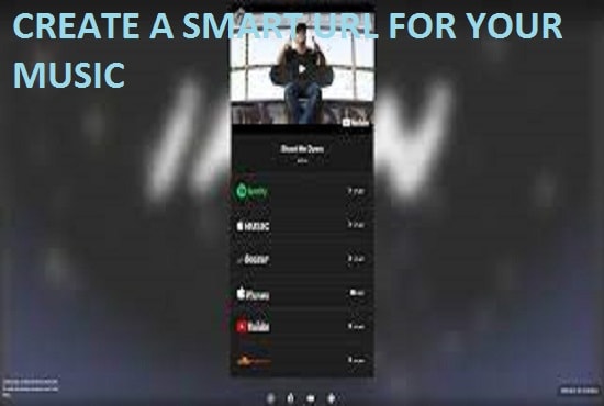 I will create a smart url for your music