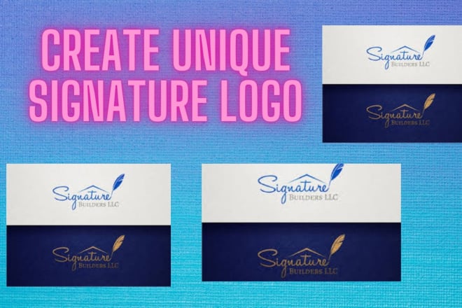 I will create a stunning signature logo