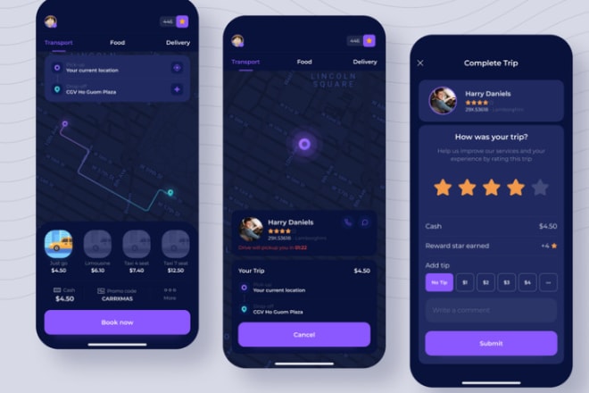I will create a taxi app, taxi booking app, uber and uber app