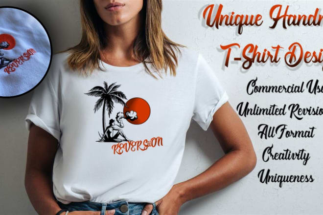I will create a unique custom t shirt design