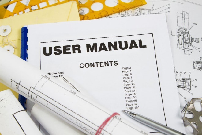 I will create a user instruction manual for your product
