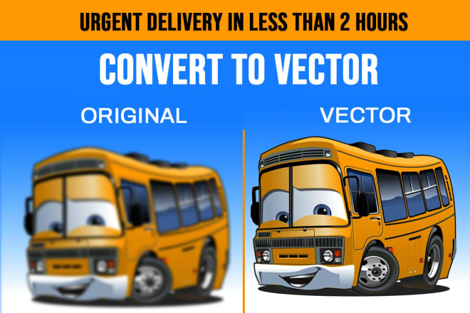 I will create a vector image to vector tracing raster to vector conversion