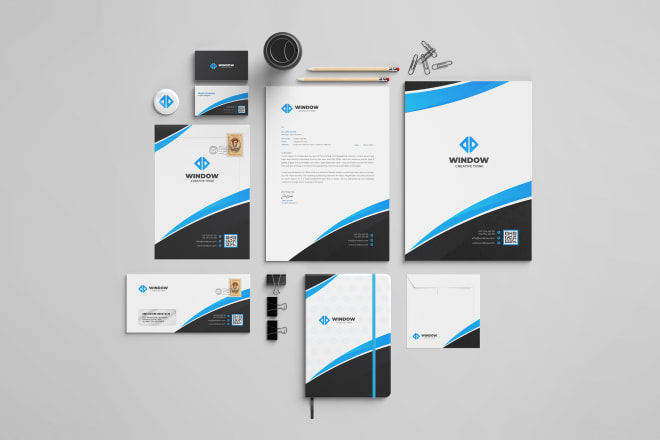 I will create all stationery designs such as business cards, letterheads, envelopes