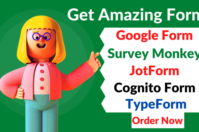 I will create amazing forms using survey monkey and google form