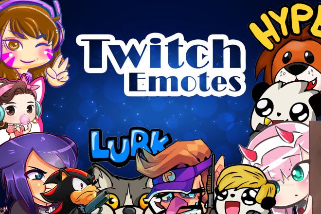I will create amazing twitch emotes, badges and chibi in bulk for you