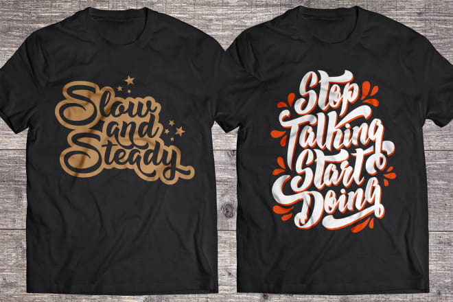 I will create amazing typography and eye catching t shirt design