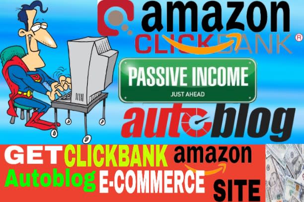 I will create amazon clickbank affiliated autoblog website