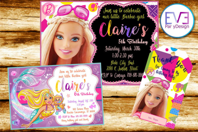 I will create an awesome birthday invitation for your kid party