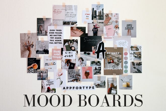 I will create an impressive fashion mood board for you