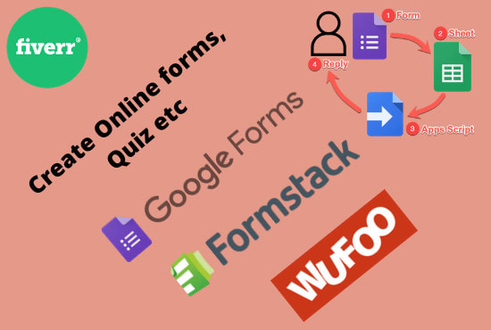 I will create an online form using google forms,wufoo,formstack etc