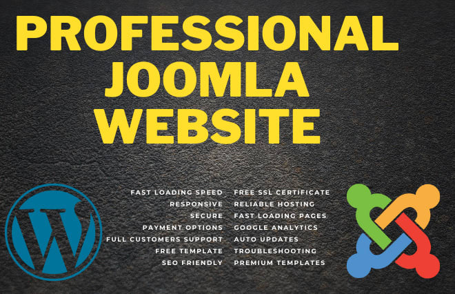 I will create and customize a joomla website