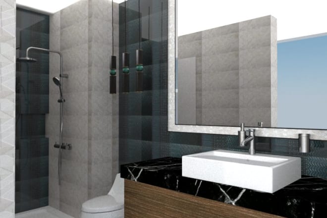 I will create and design your bathroom