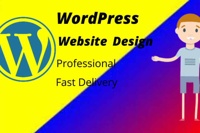 I will create any type of responsive wordpress website design and landing page,