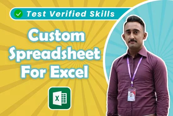 I will create attractive excel template, excel spreadsheet