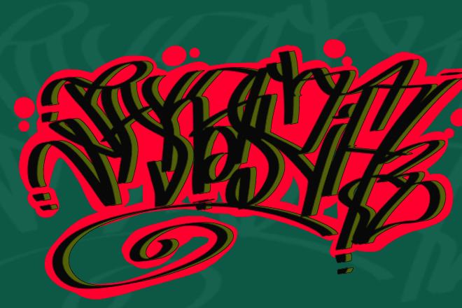 I will create awesome graffiti tagging with hand drawn