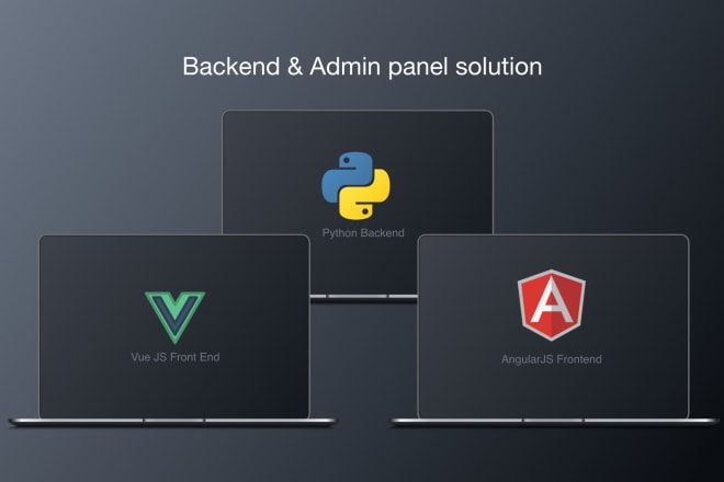 I will create backend admin panel and API