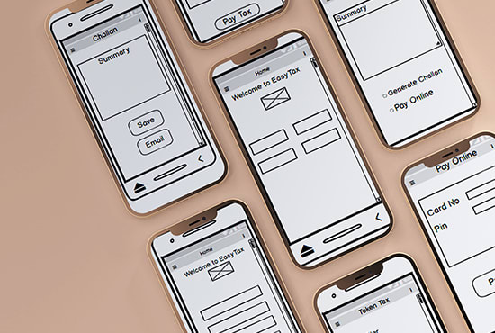 I will create balsamiq wireframe mockups for mobile and web apps