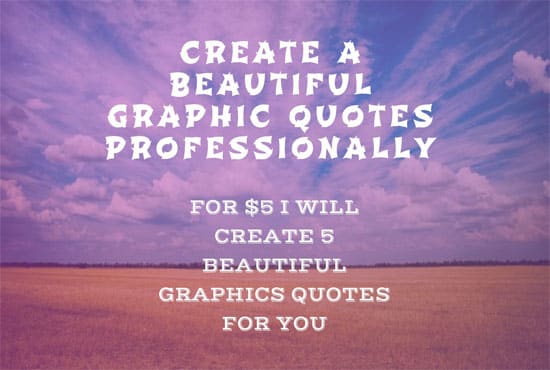 I will create beautiful graphic quotes using photoshop software