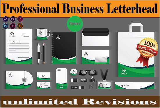I will create, best letterhead, logo,handwriting, business name, and stationery items