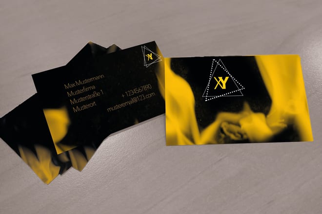 I will create business cards for you