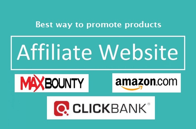 I will create clickbank maxbounty affiliate marketing website and make money