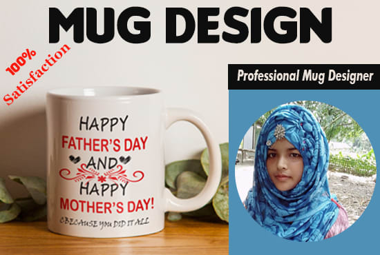 I will create coffee mug mockup and custom mug designs in 24 hours