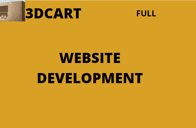 I will create complete 3dcart website