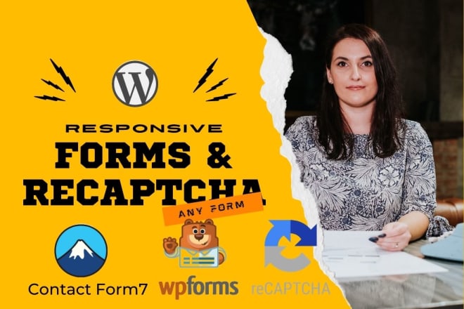 I will create contact, login, registration form on wordpress website with recaptcha