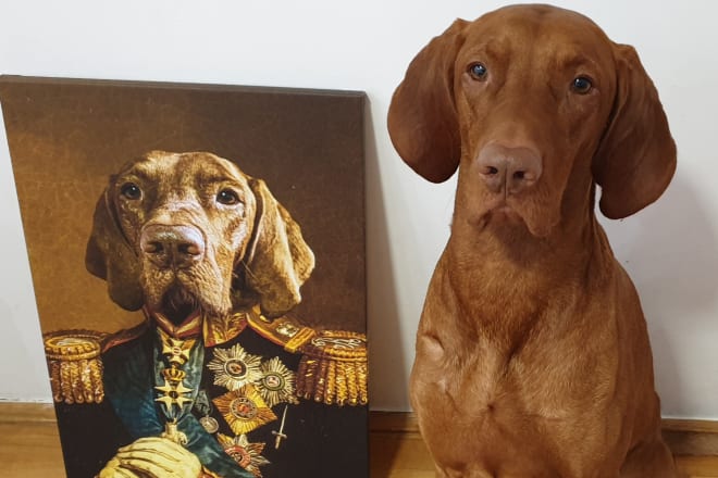 I will create custom royal pet portrait in high quality