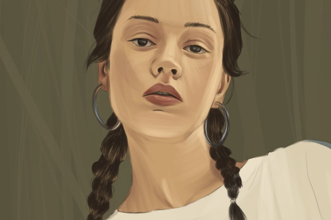 I will create digital portrait painting for you